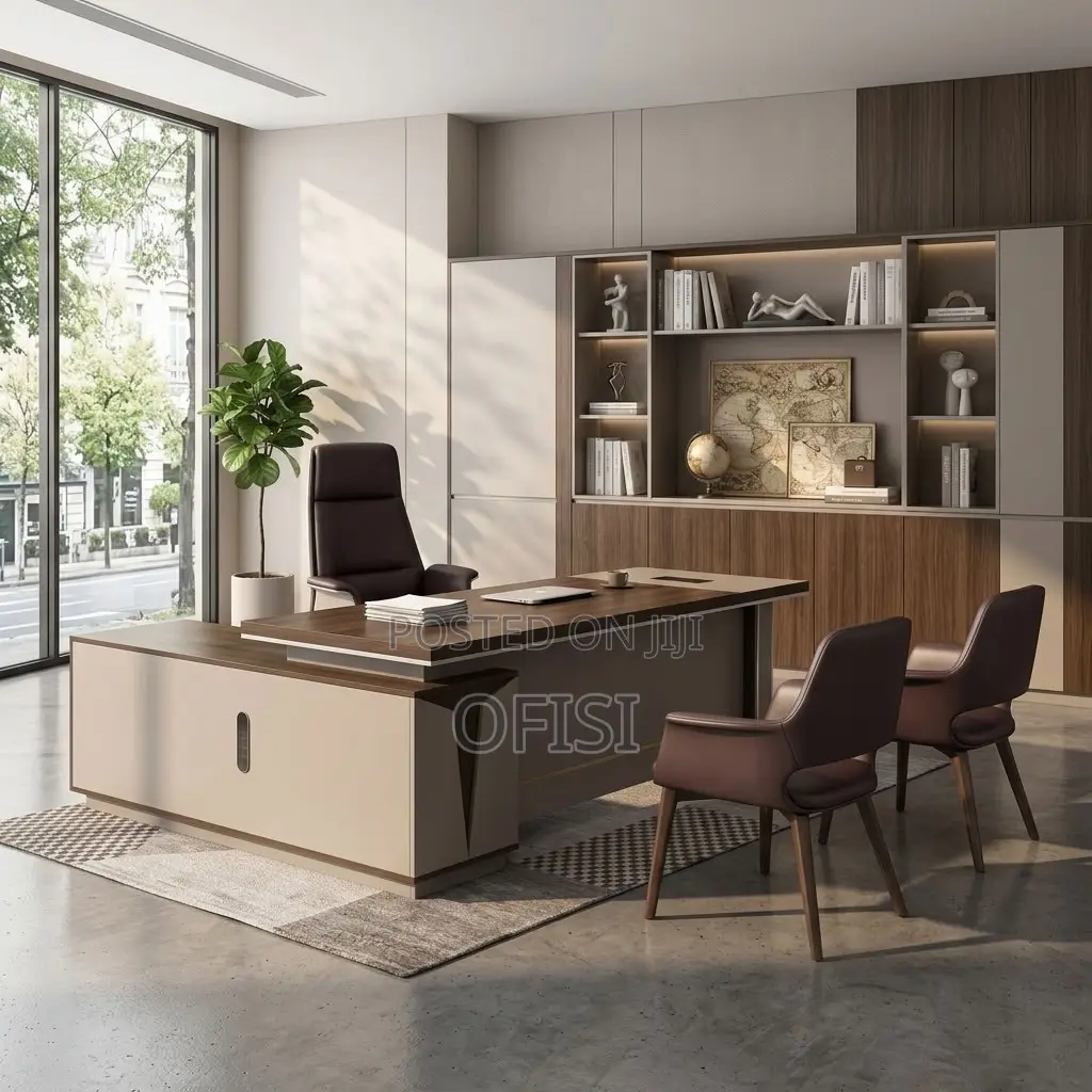 Office Desks| 1.6 Meters L-Shaped Executive Office Table