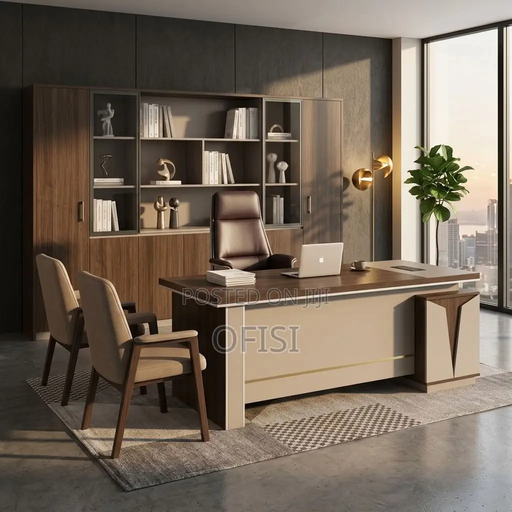 Office Desks| 1.6 Meters L-Shaped Executive Office Table