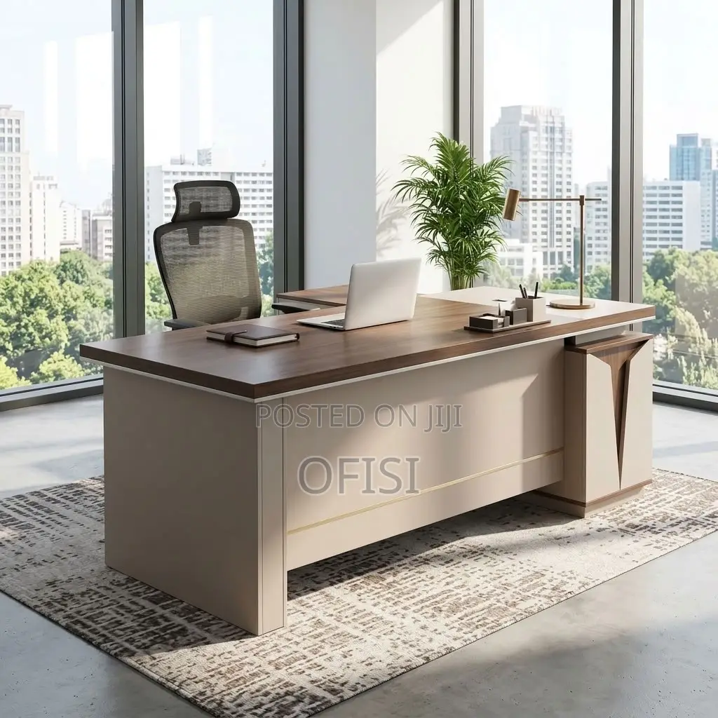 Office Desks| 1.6 Meters L-Shaped Executive Office Table