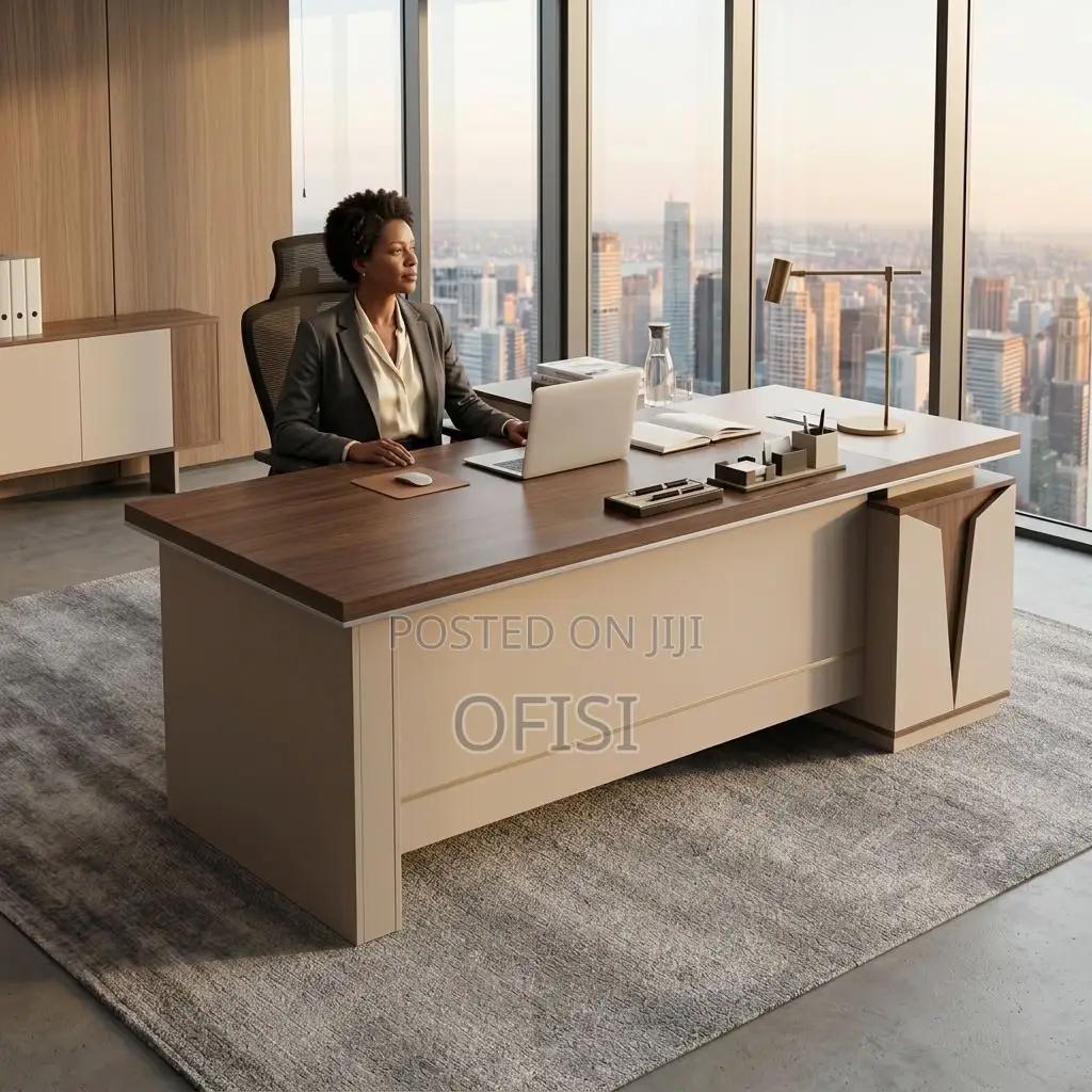 Office Desks| 1.6 Meters L-Shaped Executive Office Table