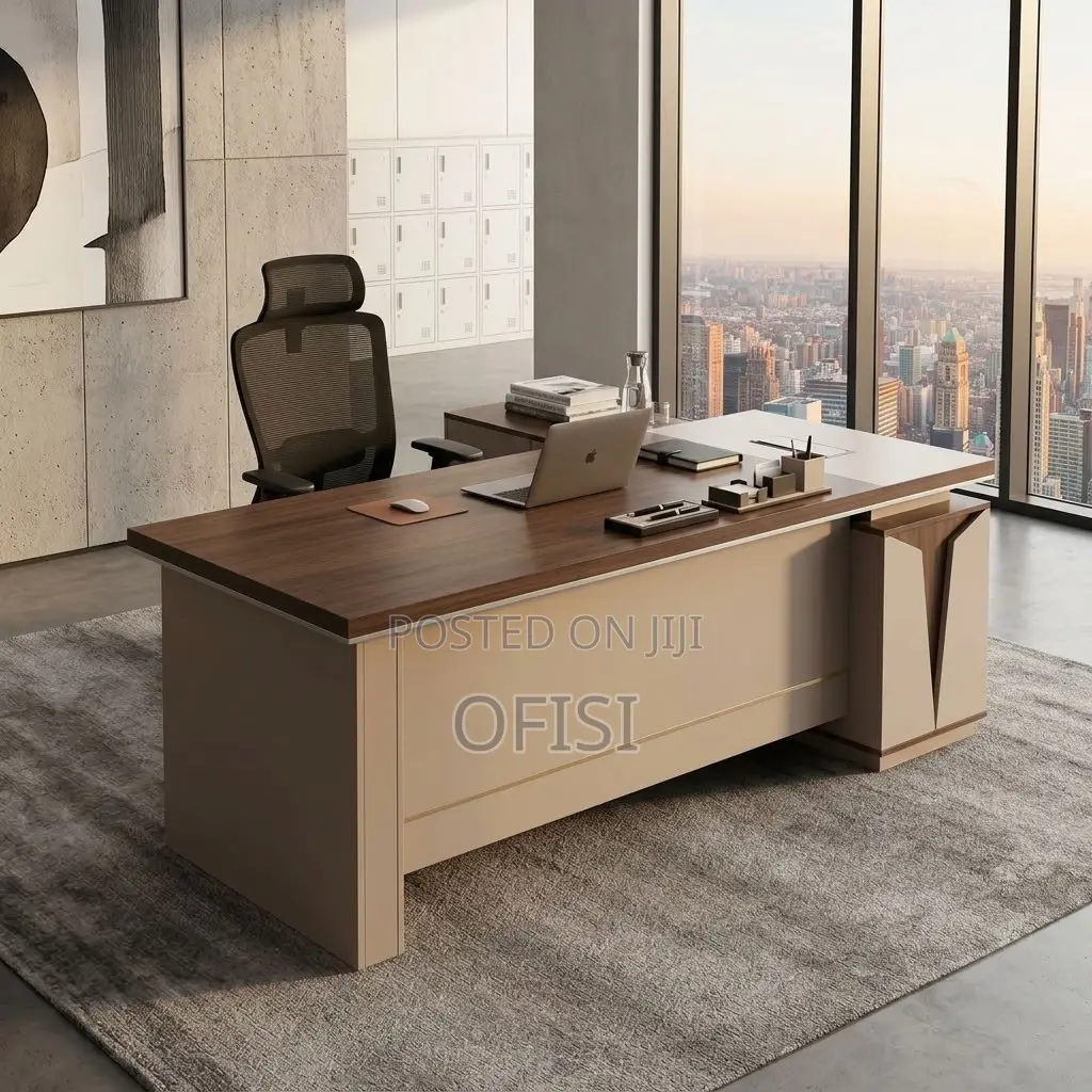 Office Desks| 1.6 Meters L-Shaped Executive Office Table