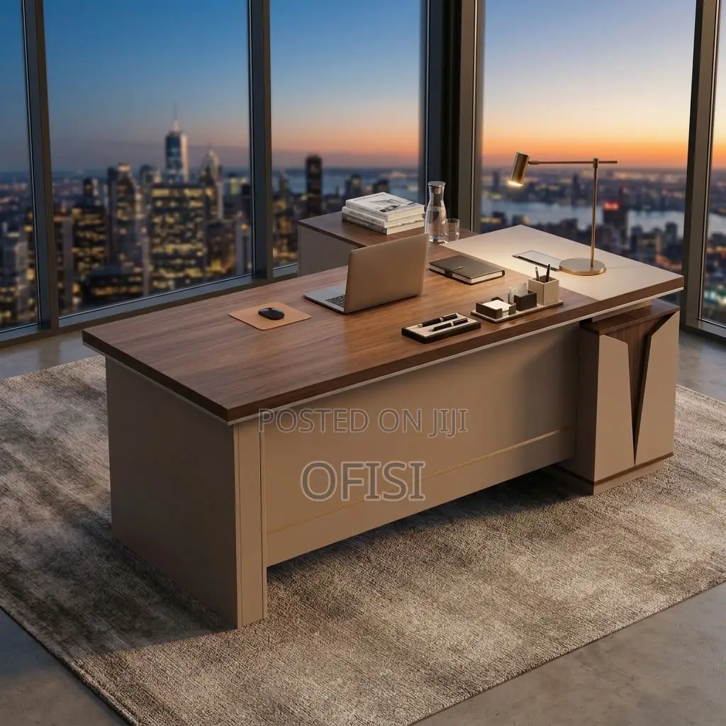 Office Desks| 1.6 Meters L-Shaped Executive Office Table