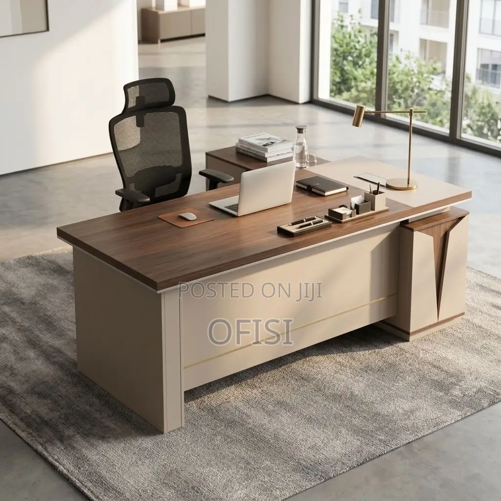 Office Desks| 1.6 Meters L-Shaped Executive Office Table