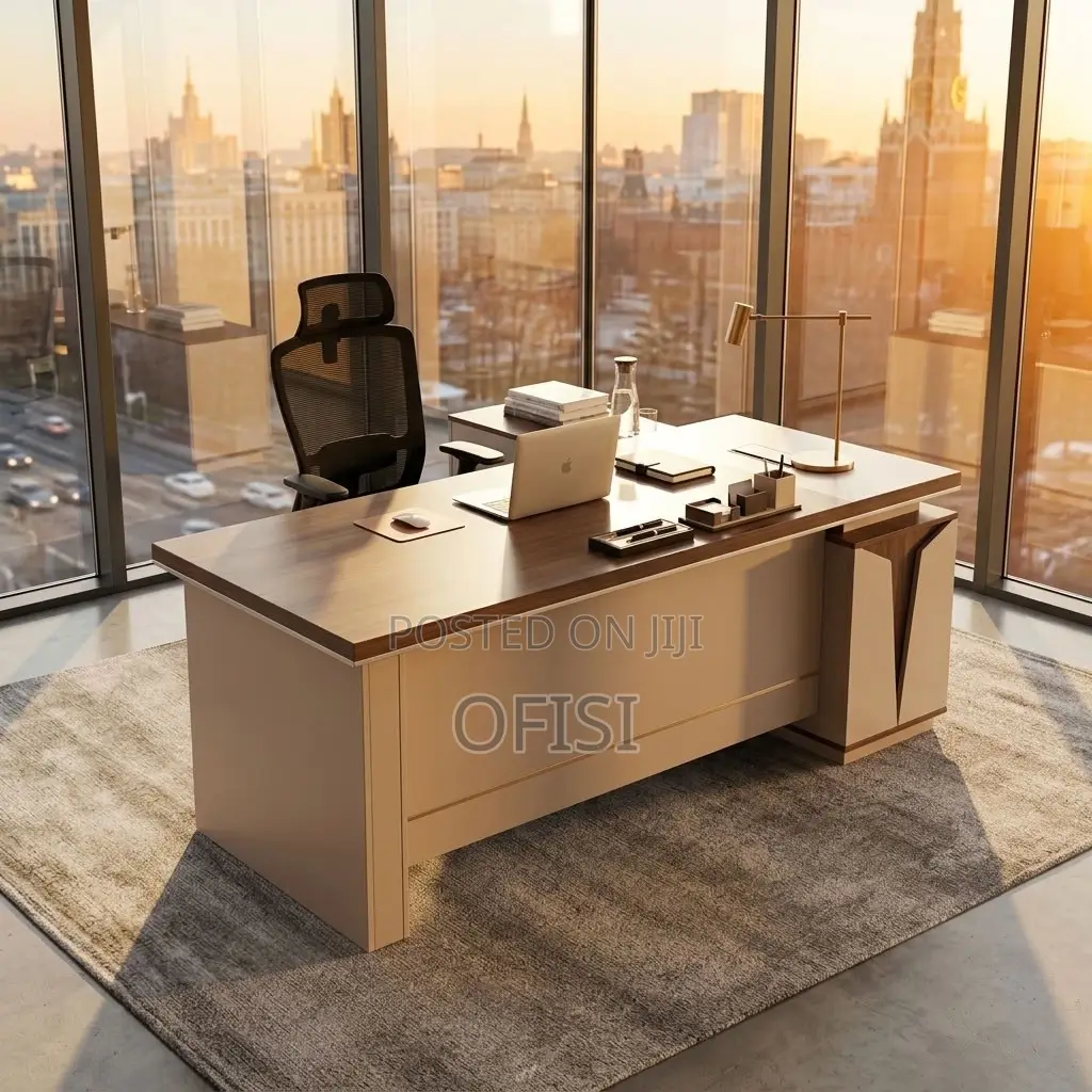 Office Desks| 1.6 Meters L-Shaped Executive Office Table