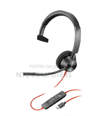 Poly Blackwire 3310 Monaural USB-C Headset +USB-C/A Adapter