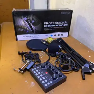 Live Streaming Real-Time V8S Live Sound Card With BM800 Microphone