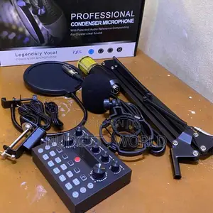Professional Real-Time BM800 Condenser Mic V8S Live Sound Card