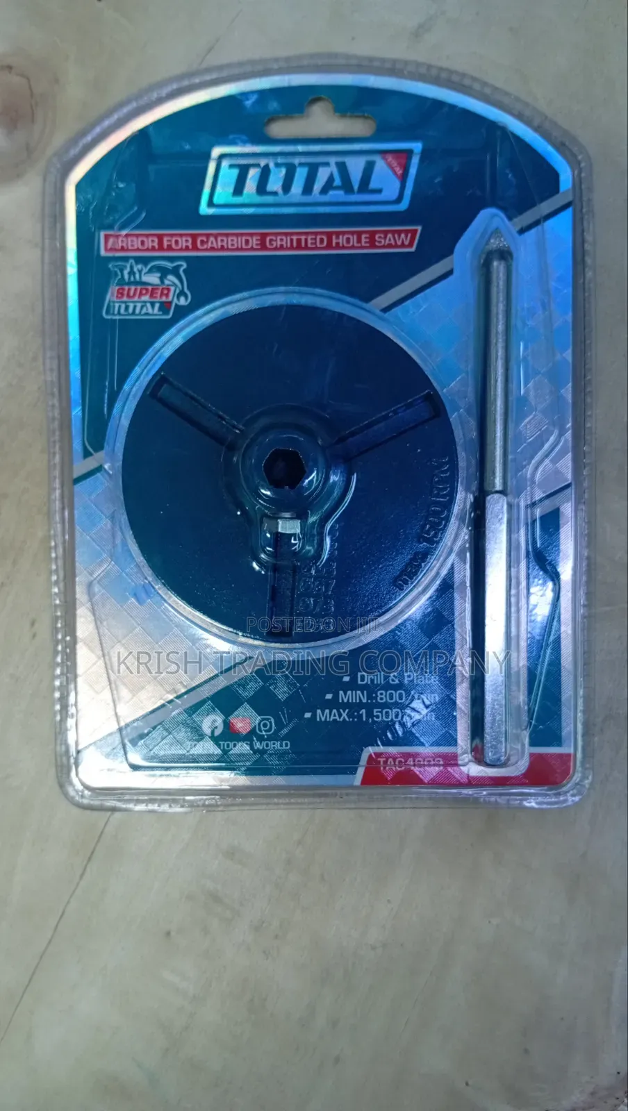 Carbide Gritted Hole Saw Arbor Mandrel Drill Adapter