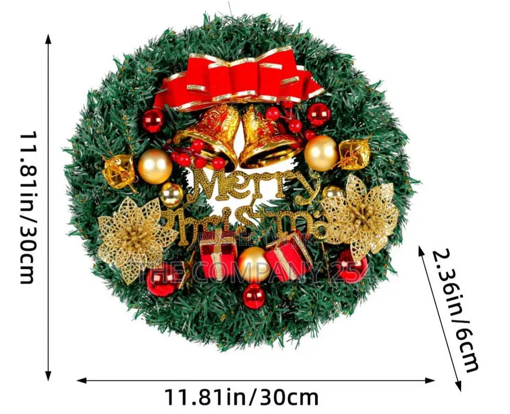 30CM Christmas Wreath With Lights