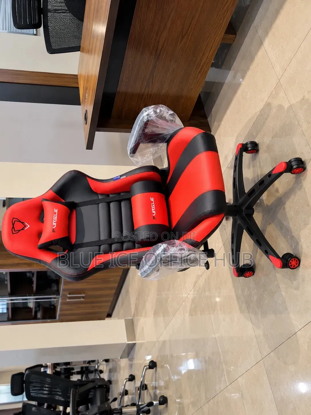 Red Black Gaming Chair With Headrest – Ergonomic Chair.