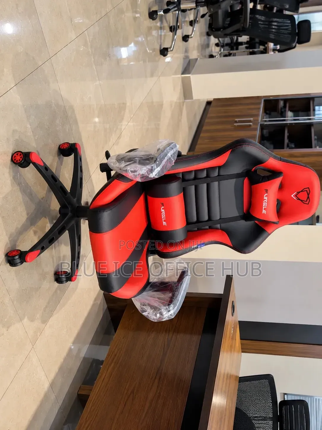 Red Black Gaming Chair With Headrest – Ergonomic Chair.