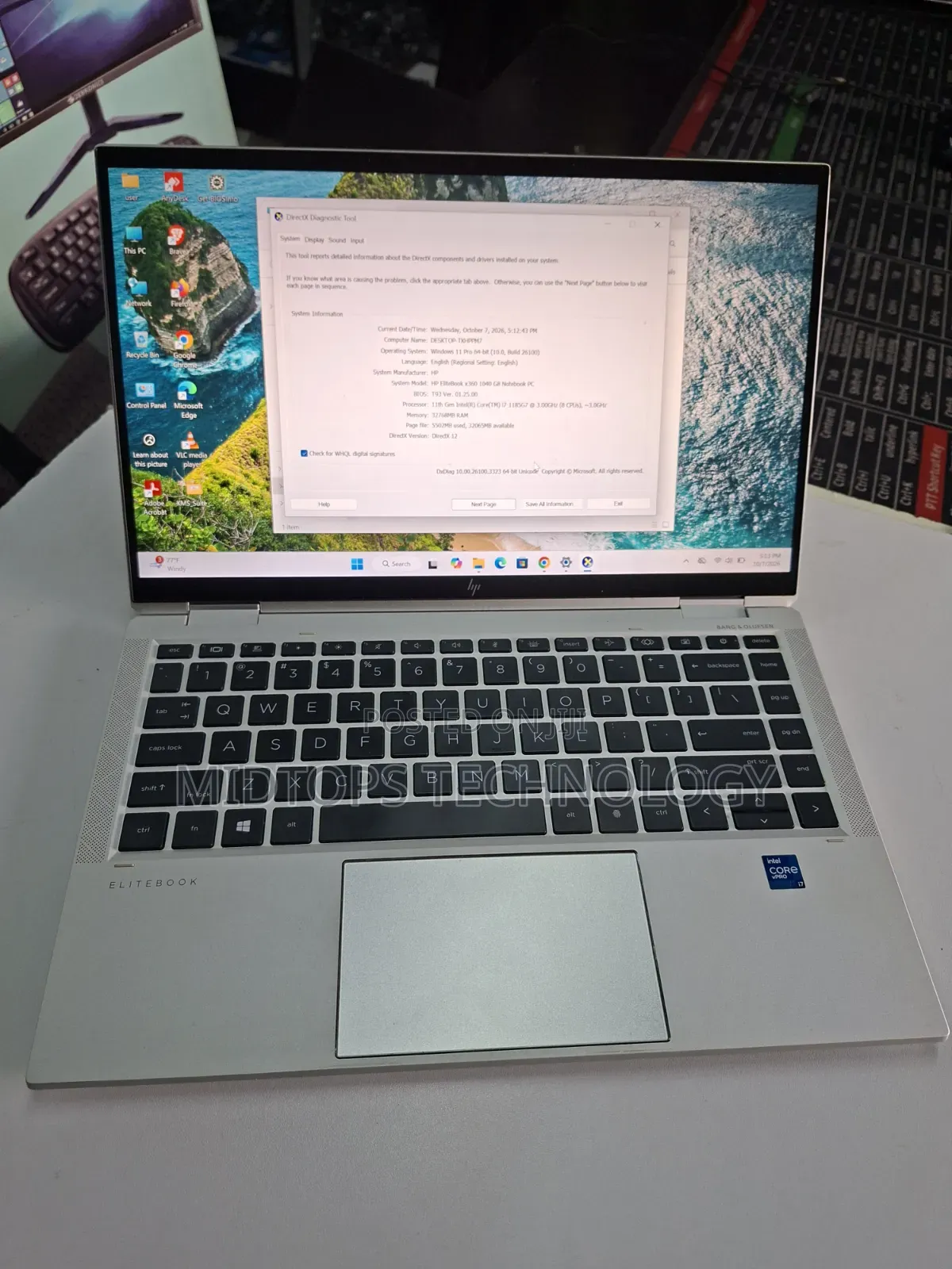 Laptop HP EliteBook 1040 G8 32GB Intel Core i7 SSD 512GB
