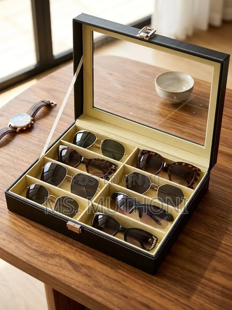 Multi-Grid Eyewear Display Storage Case