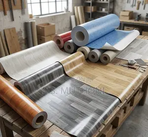PVC Adhesive Wood Like Carpet (Square Metre )
