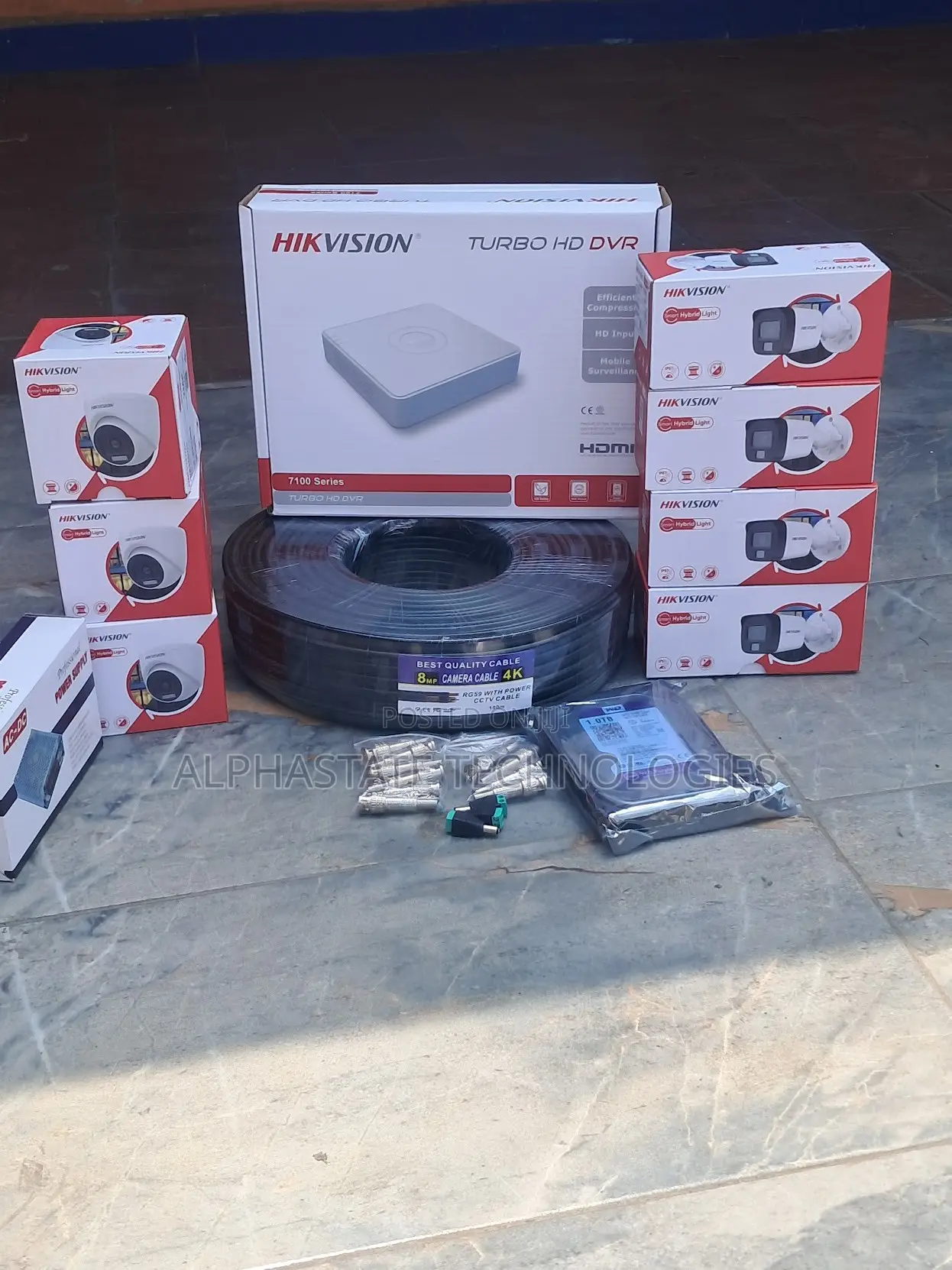 Hikvision 4 Camera CCTV Kit 2MP Smart Hybrid Light