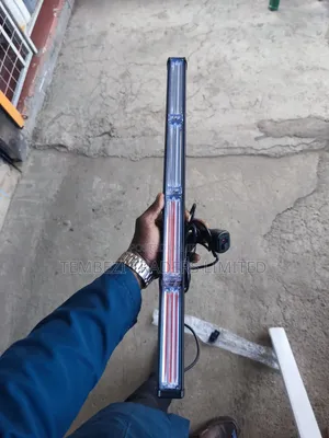 LED Dashboard Strobe Light Bar (Red and Blue Emergency Flasher)