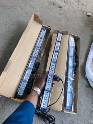 LED Emergency Strobe Light Bars (6-Block Red and Blue Police Flashers)