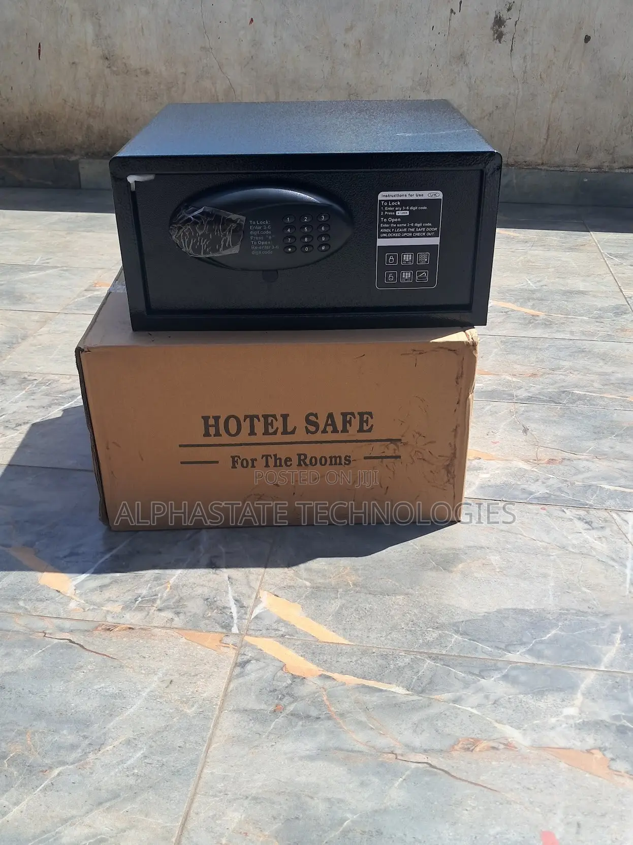 Digital Hotel Safe Box 9KG With Key Lock Security