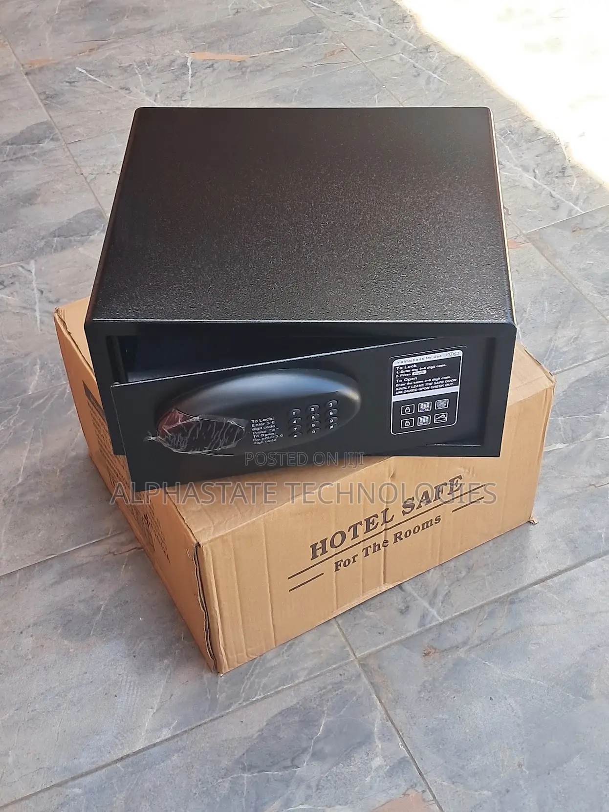 Secure Hotel Room Safe Digital Combination + Manual Key
