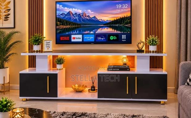 Istanbul 2 Modern TV Stand With LED Lights