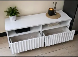 Imported Executive TV Stand With Shelves and Cabinet