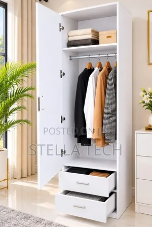 Imported Modern Executive Wooden Wardrobe With Hanger and Drawer