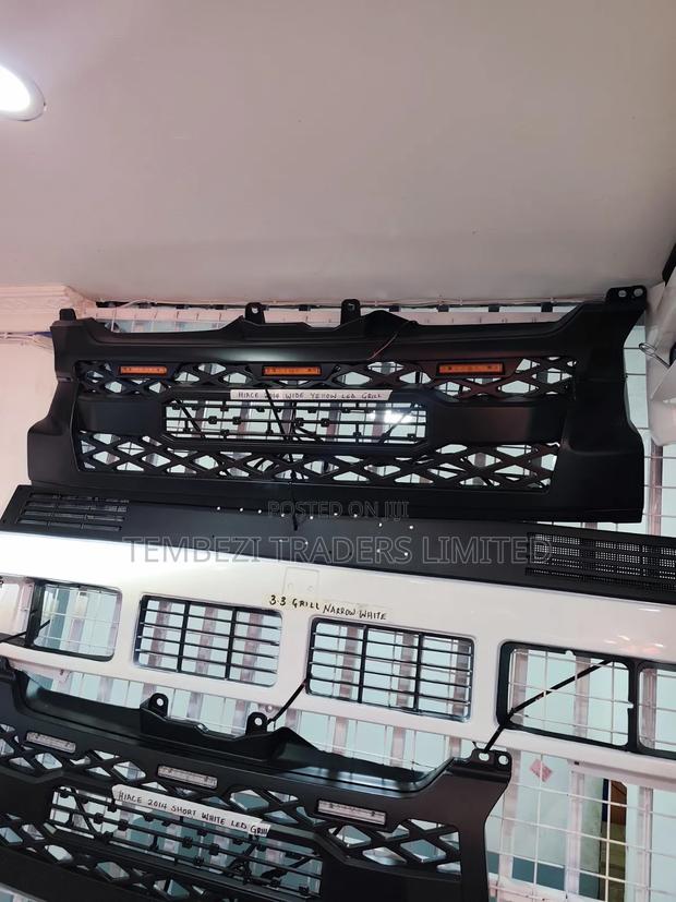 Toyota HiAce High Roof 9L Premium Front Grille Upgrades (With LEDs)