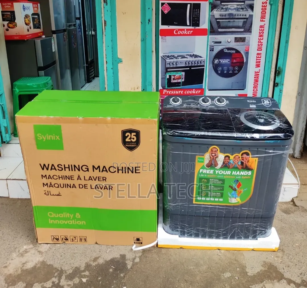 *Synix Washing Machine 10kg Twin Tub