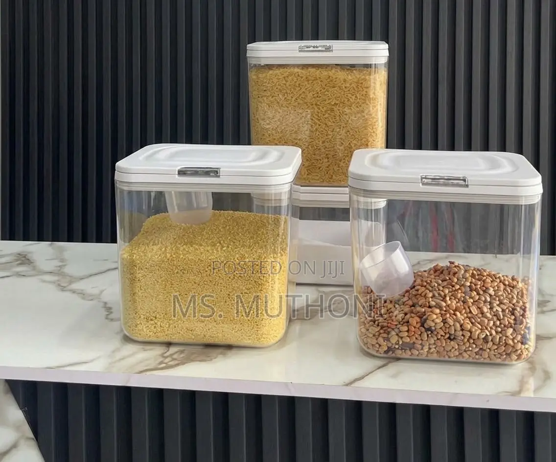 *3pc Acrylic Storage Containers With Scoops