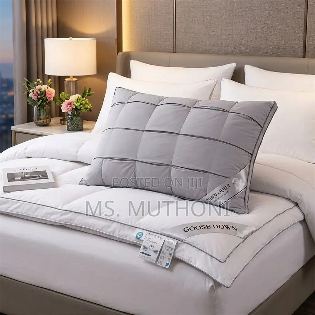 A Pair (2) Goose Down Premium Fiber Pillow*