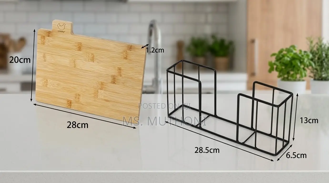 5-Piece Bamboo Chopping Board Set