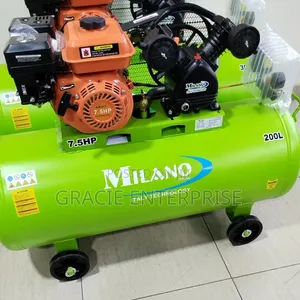 7.5hp Milano Italia 200 Litres Petrol Driven Compressor