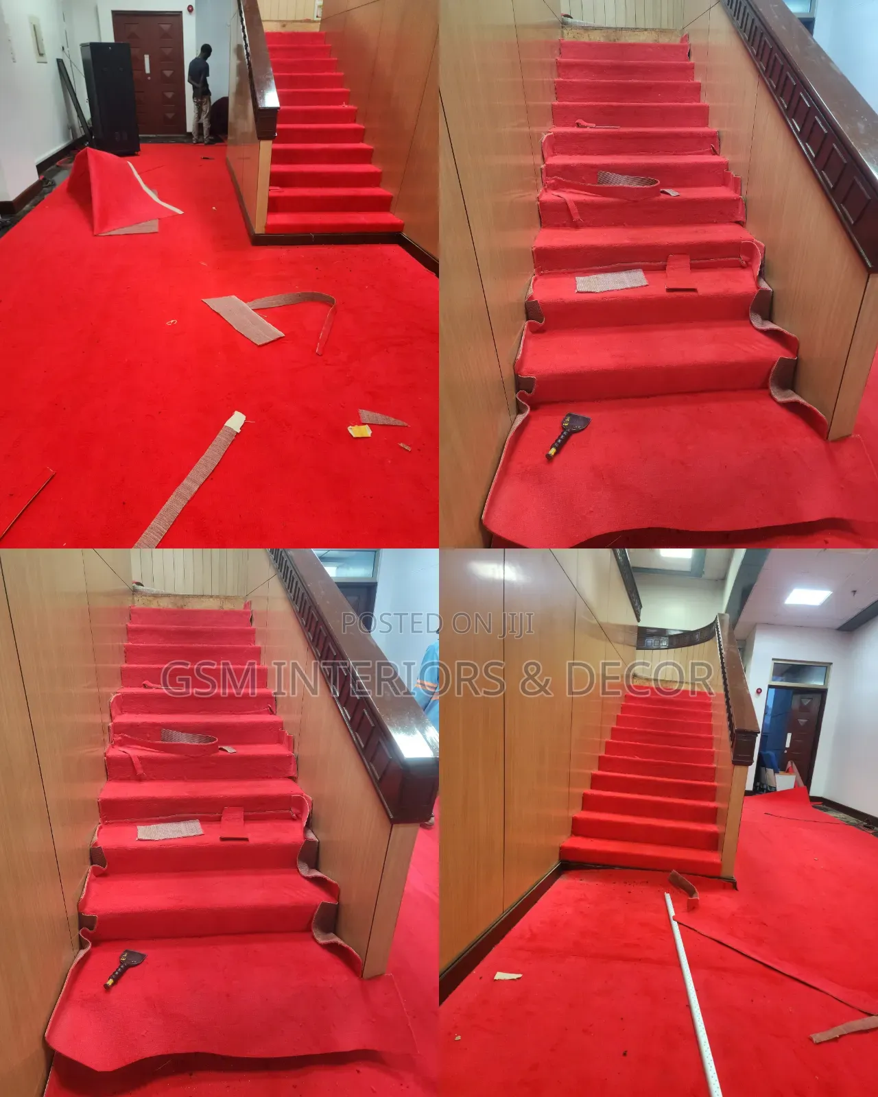 Red Carpets Wall to Wall Carpets on Stairs Auditorum