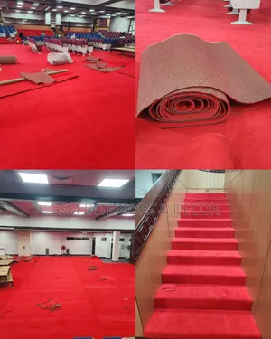Wall to Wall Office Carpets in Either Red or Dark Grey Options