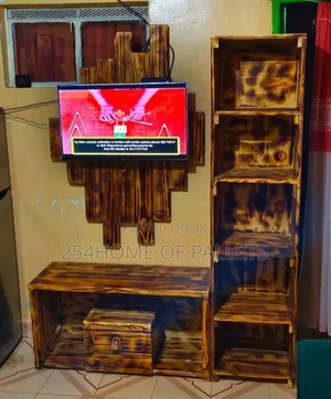 Pallet Wall Mounted Pallet TV Stand