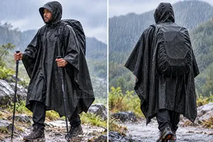 Raincoat Poncho – Waterproof Outdoor Rain Cover for Hiking, Travel &