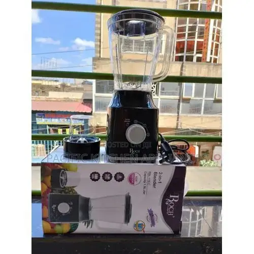 Roch 2-in-1 Blender With Grinder – Black – 1.75L