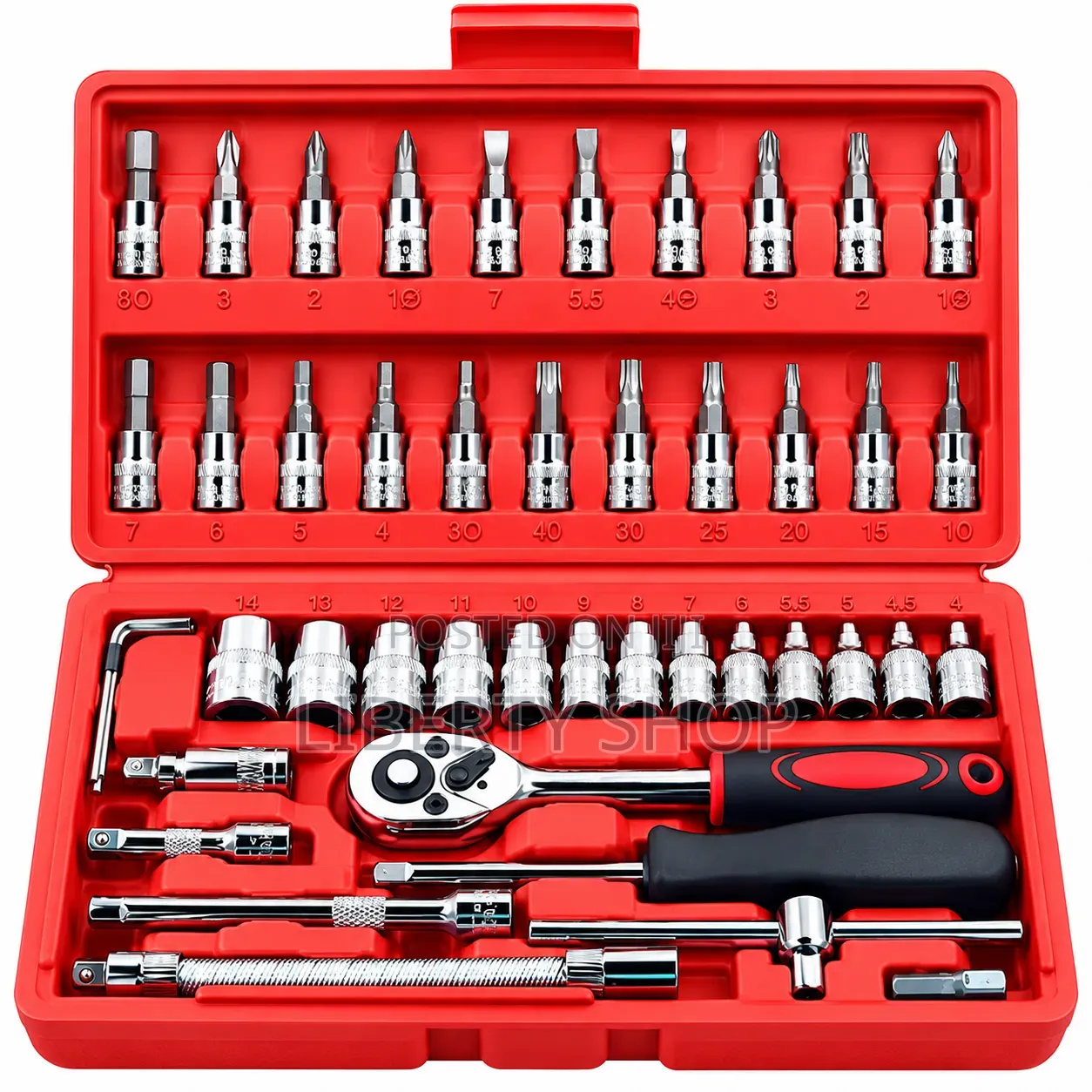 46-Piece Spanner Set – Combination Wrench & Hand Tool Set for Workshop