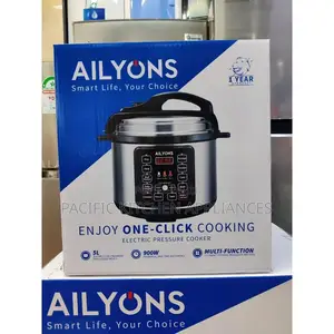 AILYONS Silver 5ltrs Pressure Cooker