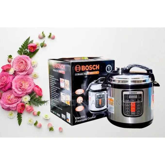 Bosch 6 Litre Electric Pressure Cooker With Multifunctional Cooking