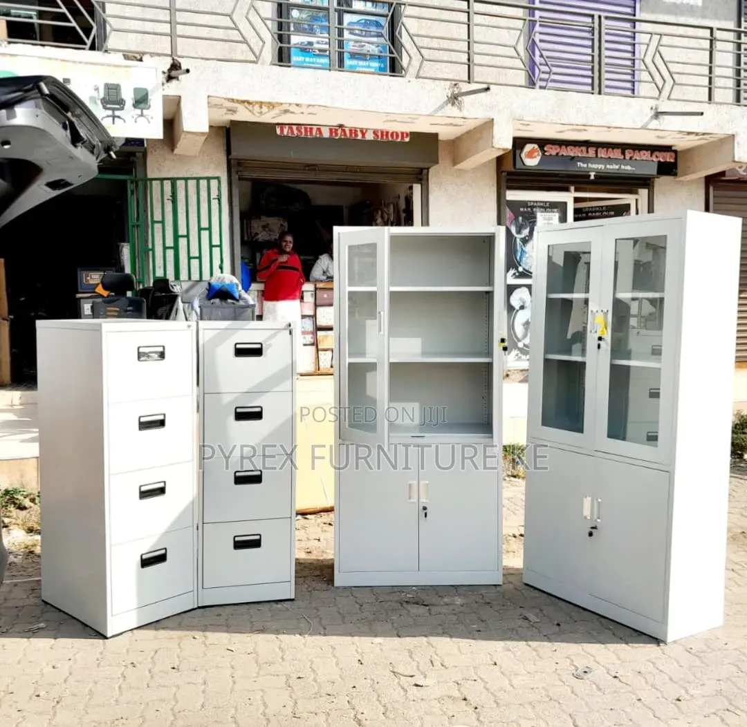 Heavy Duty Metal File Cabinet White