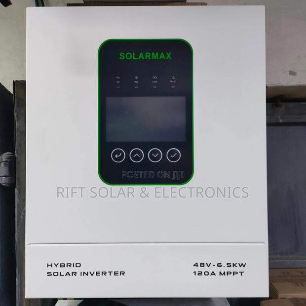 Solarmax 6.5kw - 48v Hybrid Inverter 120A MPPT Inbuilt Controller