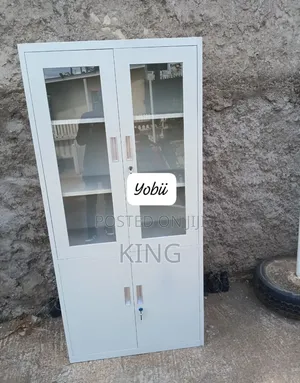 2door Half Glass Staffroom Filing Cabinet