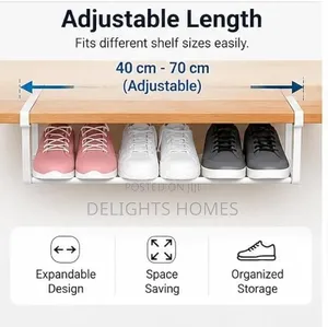 Extending Under the Shelf Shoe Shelf Organizer-P