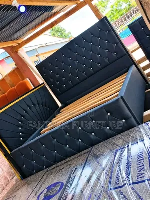 5 by 6 Black Bed