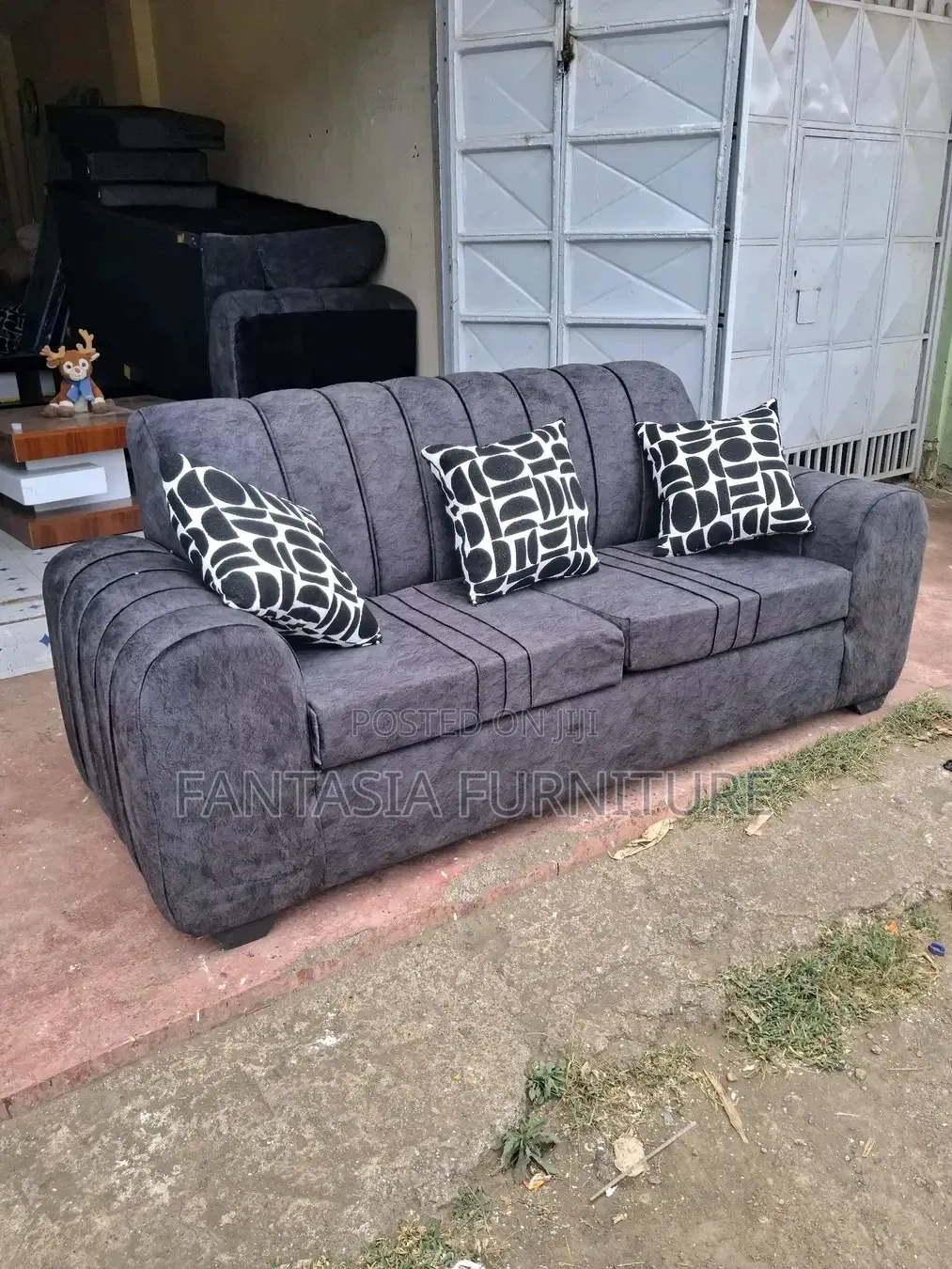 3 Aeaters Grey Sofa