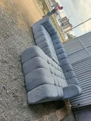 5 Seater Bubble Sofa (Light Grey and L-Shaped)