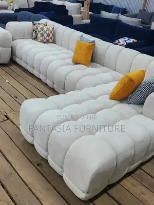 7 Sester Modern Bubble Sofa (Cream and L-Shaped)