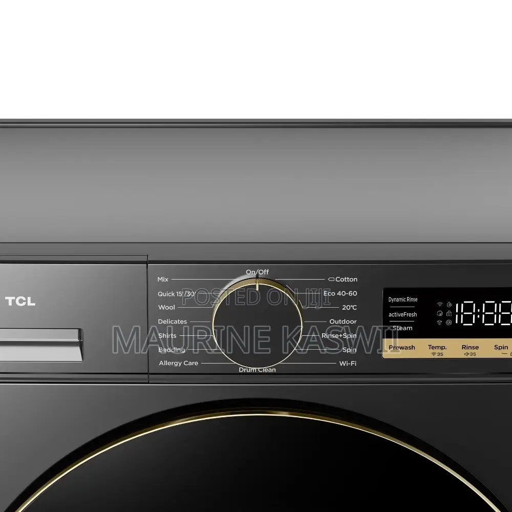 TCL 12kg Washer Front Load Full Automatic C312flg(2026) Wifi Enabled