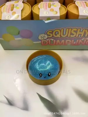 Colorful Glitter Squishy Dumpling
 Sensory Squeeze Toy